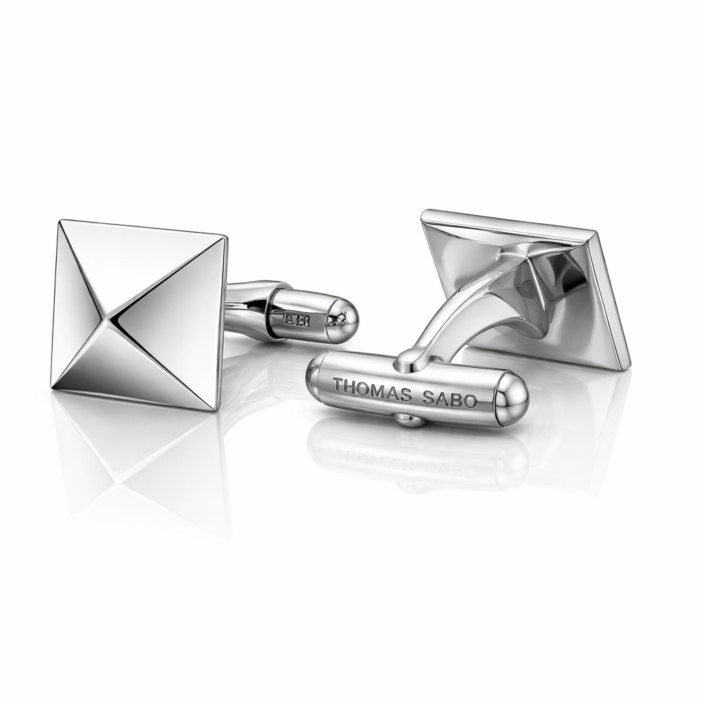 Thomas Sabo Silver Pyramid Cufflinks