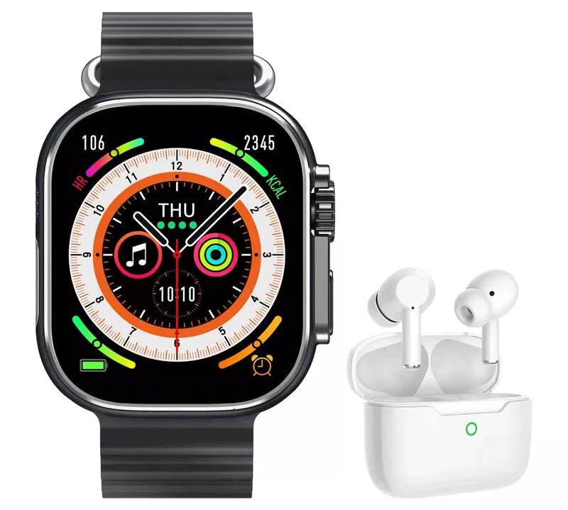 Daniel Klein A8 Ultra Smart Watch With EarPods