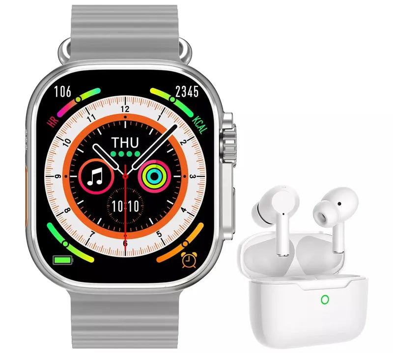 Daniel Klein A8 Ultra Smart Watch with EarPods