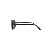 Daniel Klein Black Metal Square Aviator Sunglasses