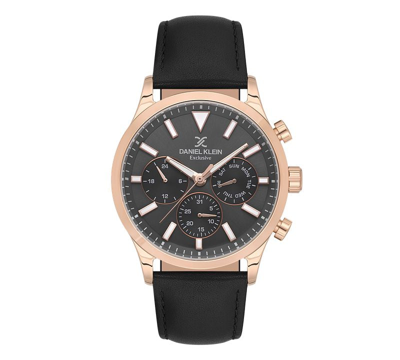 Daniel Klein Exclusive Black Dial Multifunction Watch