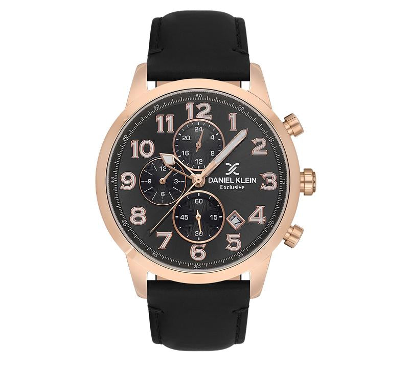 Daniel Klein Exclusive Black Dial Multifunction Watch