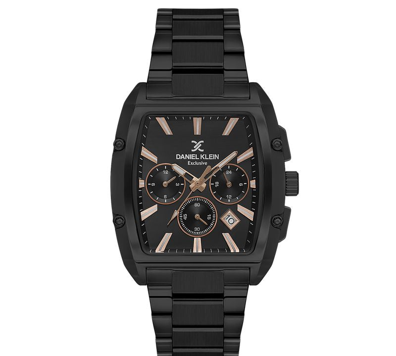 Daniel Klein Exclusive Black Dial Multifunction Watch