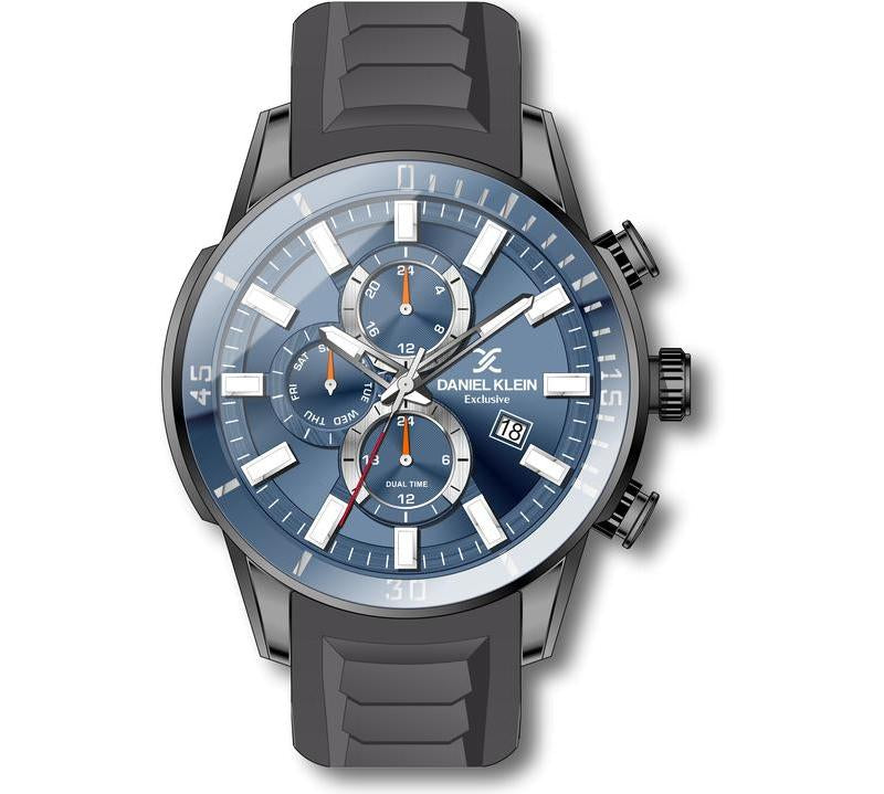 Daniel Klein Exclusive Blue Dial Multifunction Watch
