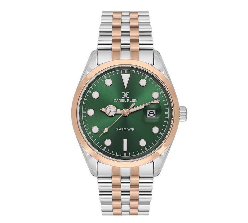 Daniel Klein Exclusive Green Dial 3 Hands-Date Watch