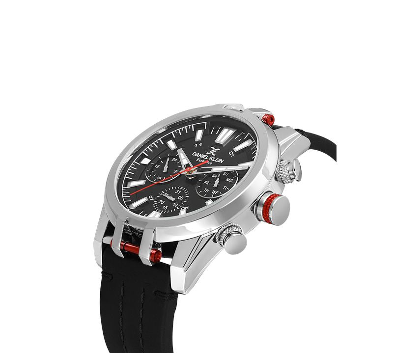 Daniel Klein Gents Black Dial Multifunction Watch