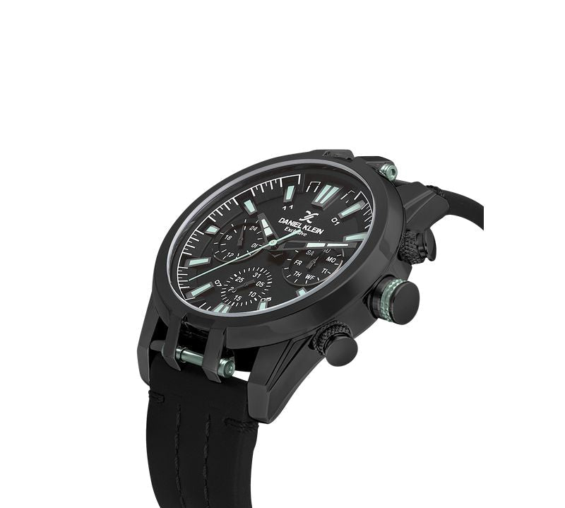 Daniel Klein Gents Black Dial Multifunction Watch