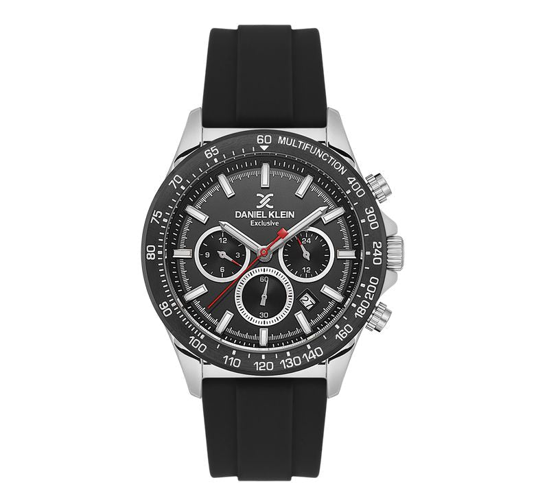 Daniel Klein Gents Black Dial Multifunction Watch