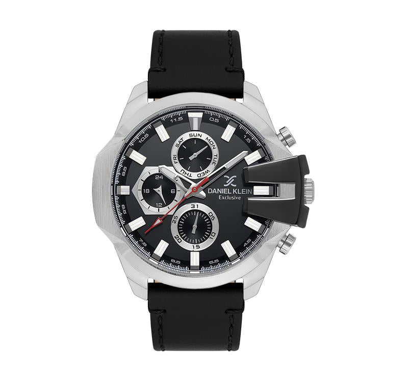 Daniel Klein Gents Black Dial Multifunction Watch