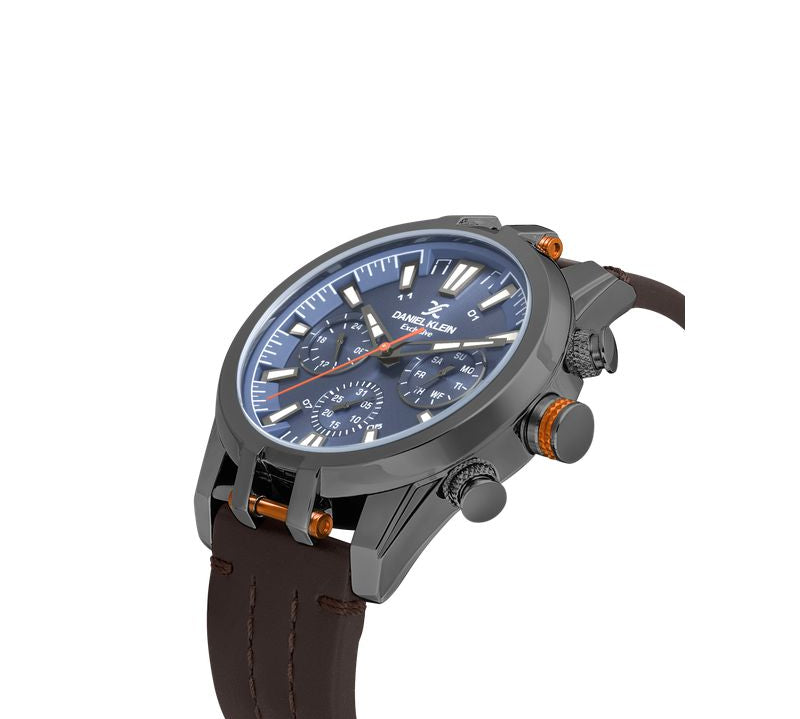 Daniel Klein Gents Blue Dial Multifunction Watch