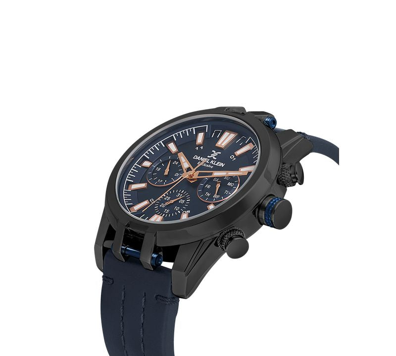 Daniel Klein Gents Blue Dial Multifunction Watch