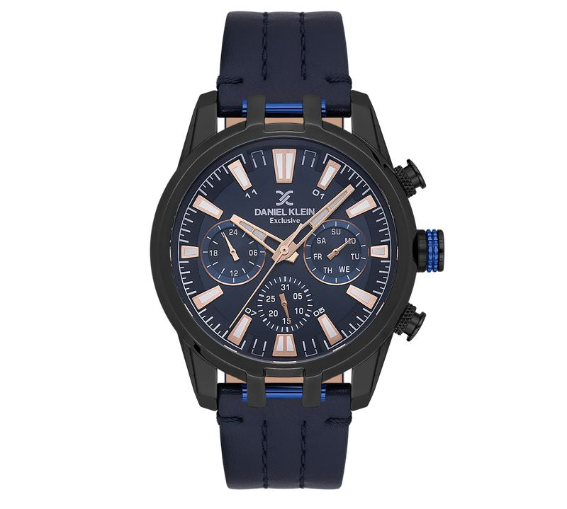 Daniel Klein Gents Blue Dial Multifunction Watch
