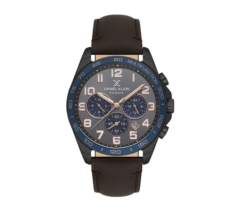 Daniel Klein Gents Brown Dial Multifunction Watch