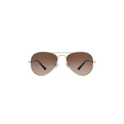Daniel Klein Gold Aviator Sunglasses with Brown Gradient Lenses