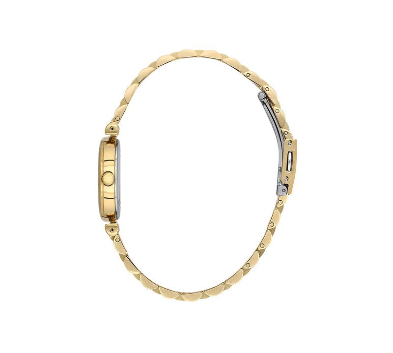 Daniel Klein Ladies 2 Hands IP Gold Watch