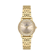 Daniel Klein Ladies 2 Hands IP Gold Watch