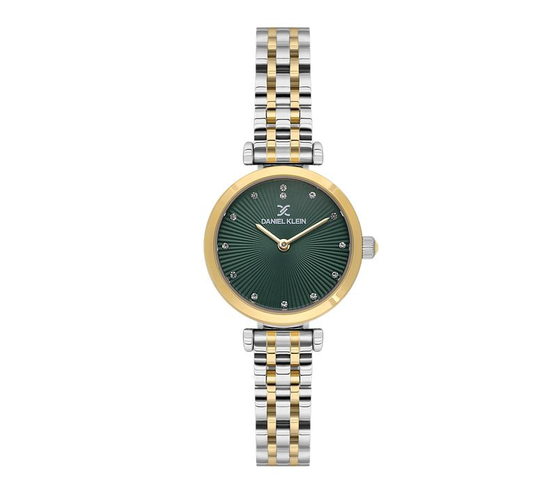 Daniel Klein Ladies 2 Hands Two-Tone Rose Gold Watch
