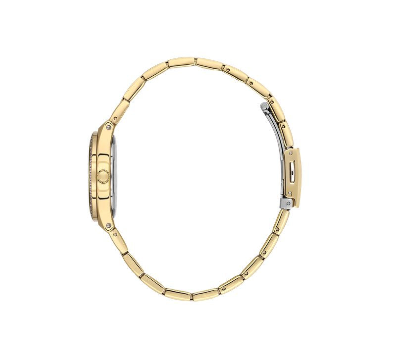 Daniel Klein Ladies 3 Hands IP Gold Watch