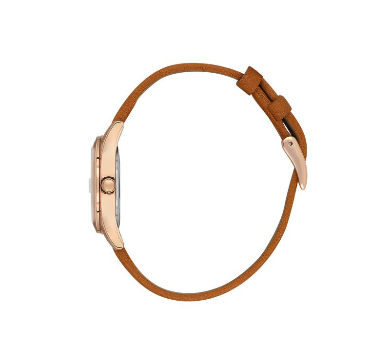 Daniel Klein Ladies 3 Hands Rose Gold Dial Watch