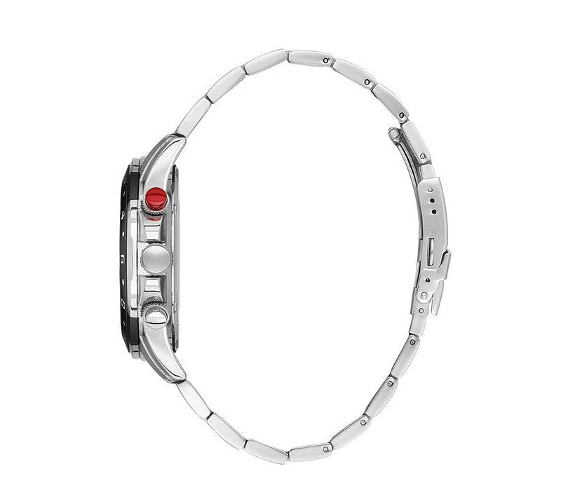 Daniel Klein Multifunction Stainless Steel Black Dial Watch