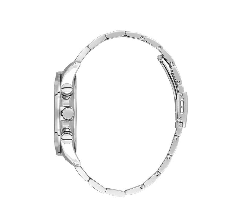 Daniel Klein Multifunction Stainless Steel Black Dial Watch