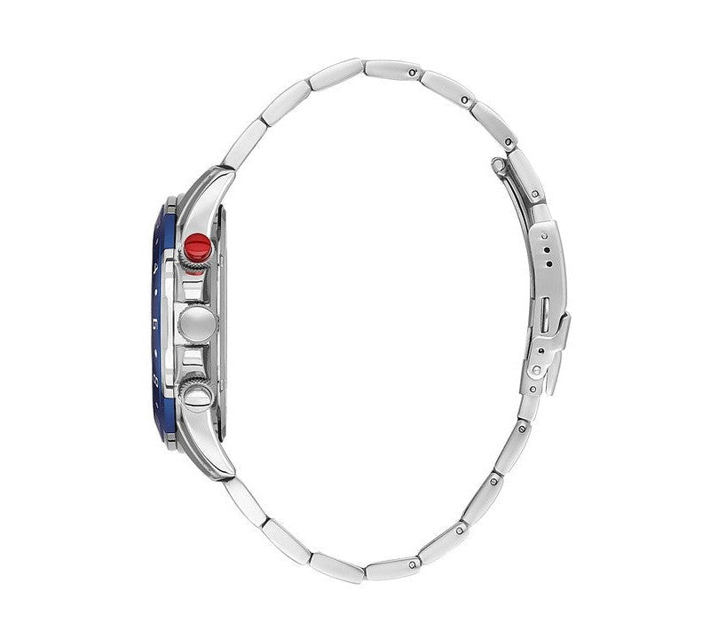 Daniel Klein Multifunction Stainless Steel Blue Dial Watch