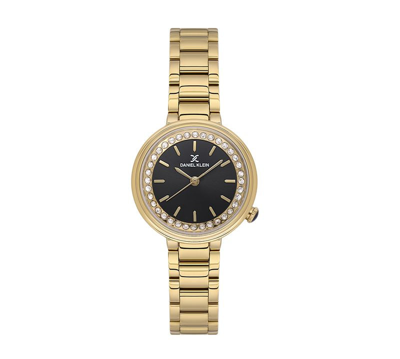 Daniel Klein Premium Black Dial 3 Hands Watch