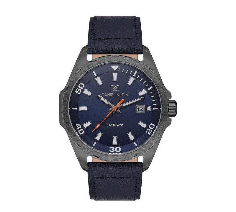 Daniel Klein Premium Blue Dial 3 Hands Date Watch