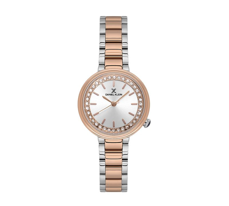 Daniel Klein Premium Silver Dial 3 Hands Watch