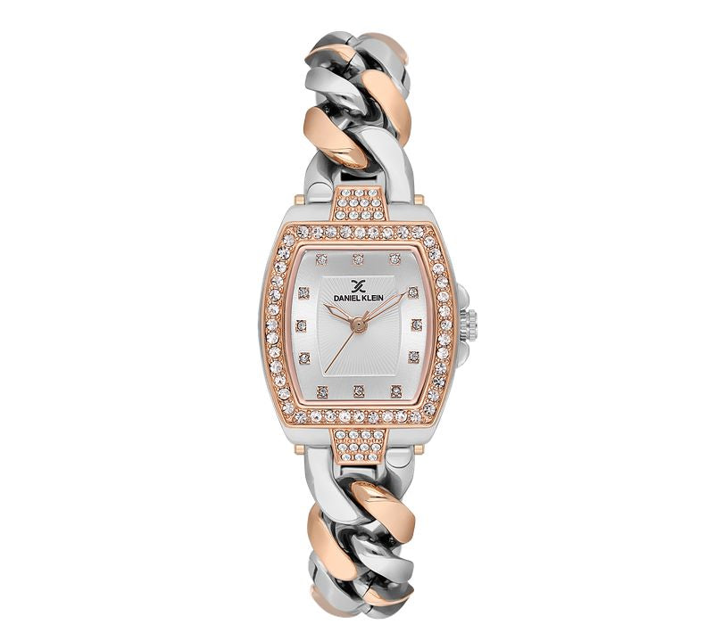 Daniel Klein Premium Silver Dial 3 Hands Watch