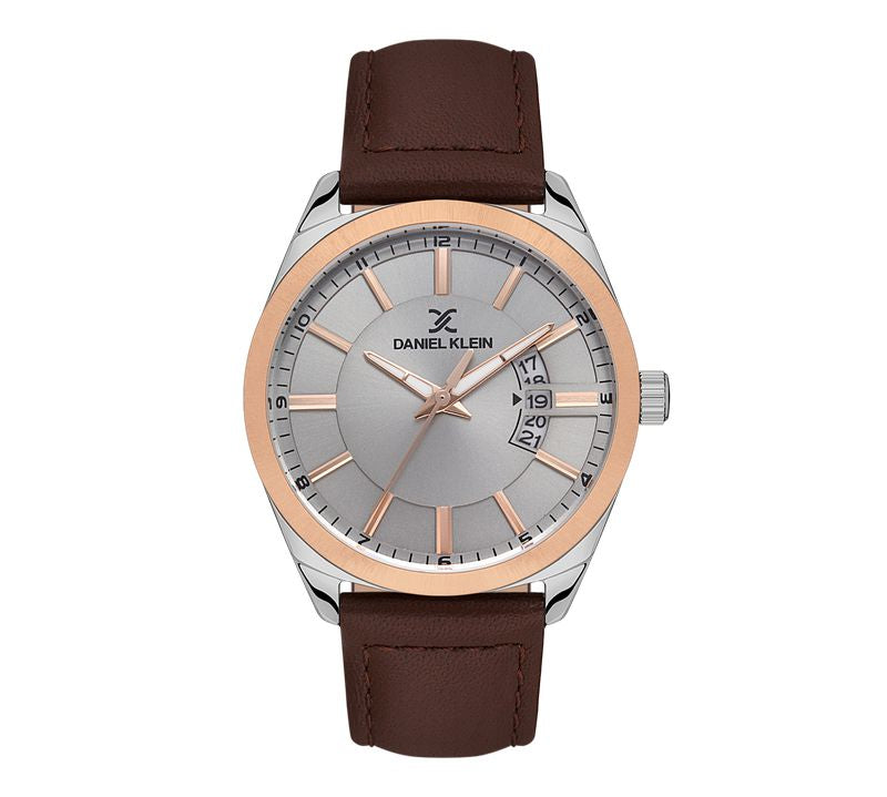 Daniel Klein Premium Silver Dial 3 Hands Watch