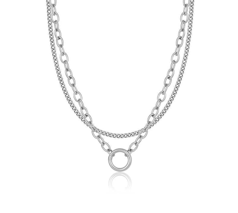 Daniel Klein Ladies Silver Necklace