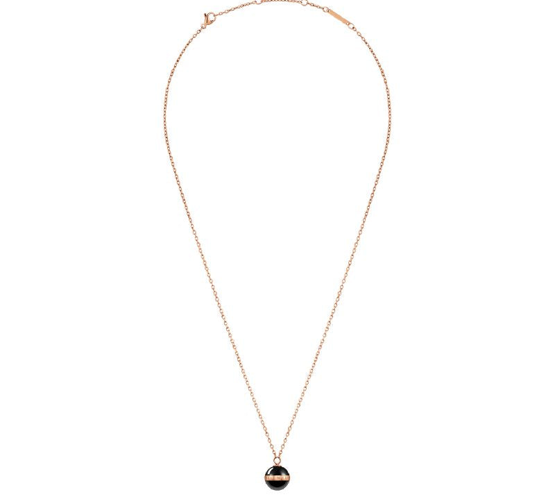 Daniel Wellington Aspiration Necklace Rose Gold Black