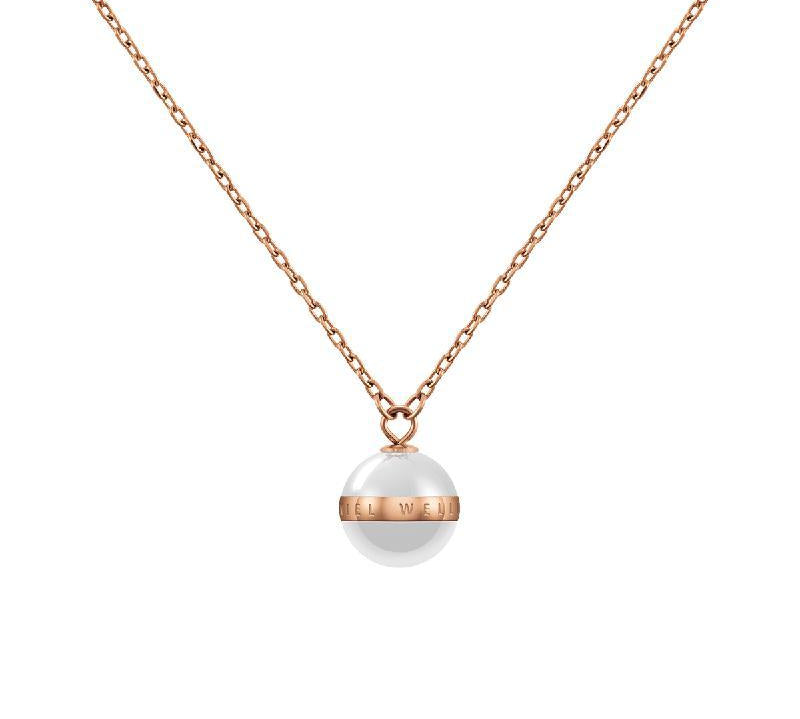Daniel Wellington Aspiration Necklace Rose Gold White