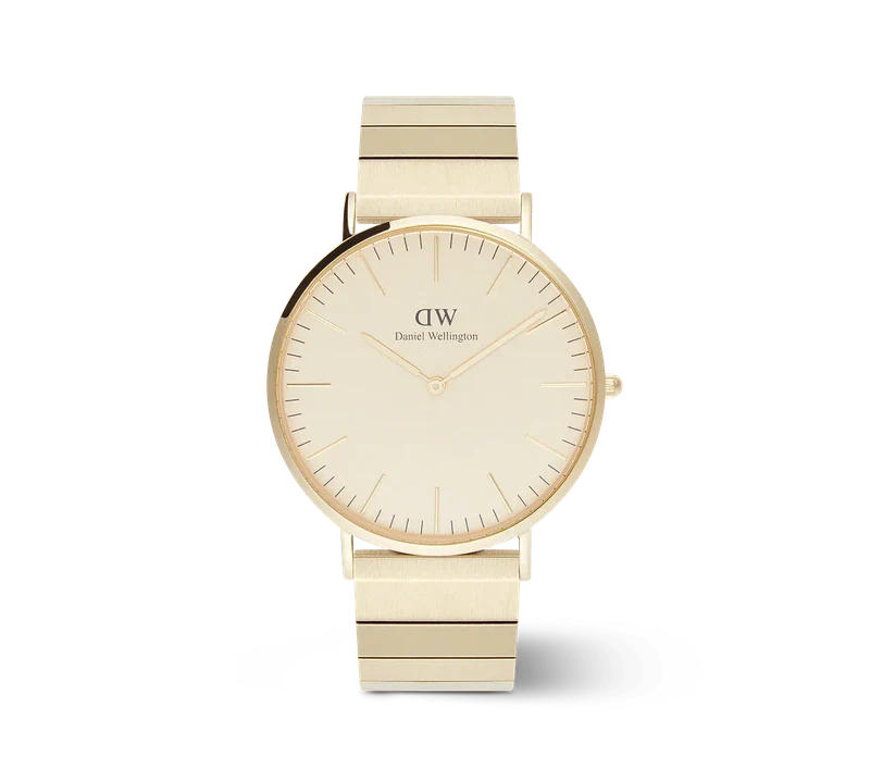 Daniel Wellington Classic Piano Link Gold Unitone Watch 40mm