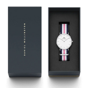 Daniel Wellington Classic Southampton Silver Eggshell White 36mm Watch