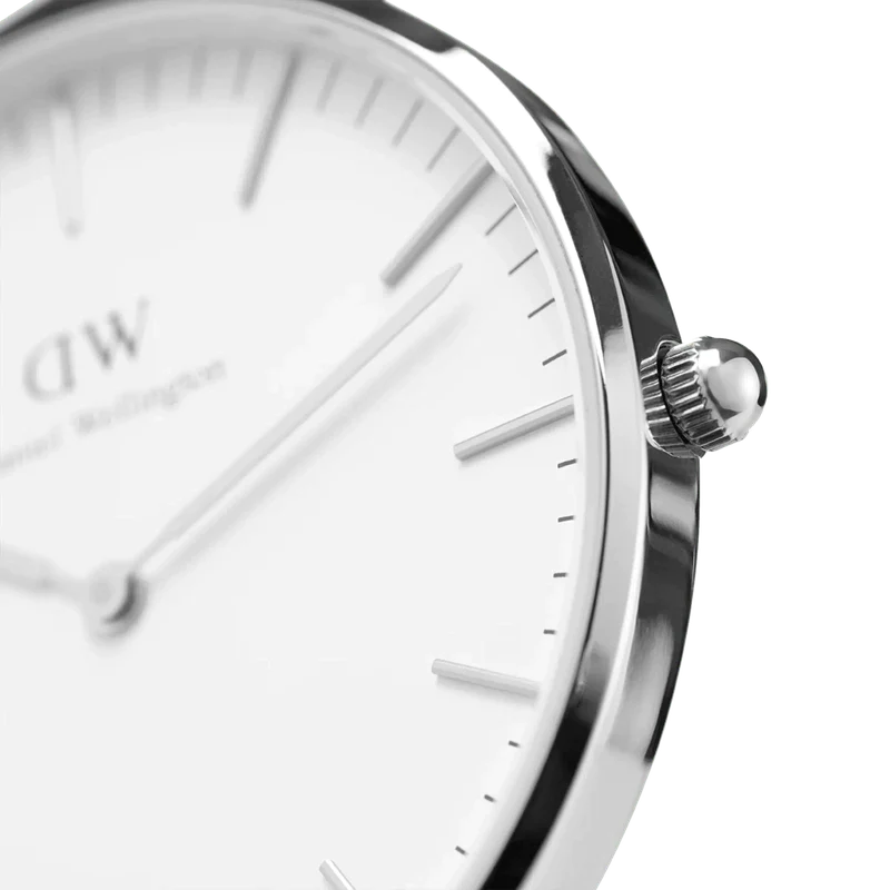 Daniel Wellington Classic Southampton Silver Eggshell White 36mm Watch