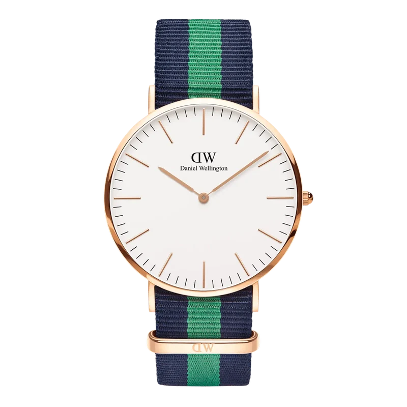 Daniel Wellington Classic Warwick Rose Gold Eggshell White 40mm Watch