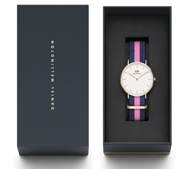 Daniel Wellington Classic Winchester Rose Gold Eggshell White 36mm Watch