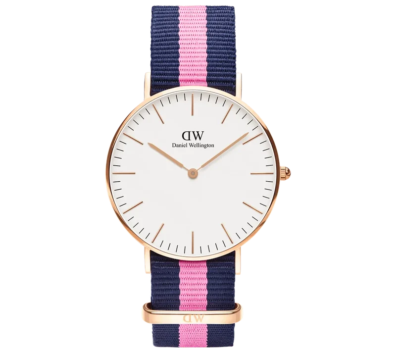 Daniel Wellington Classic Winchester Rose Gold Eggshell White 36mm Watch