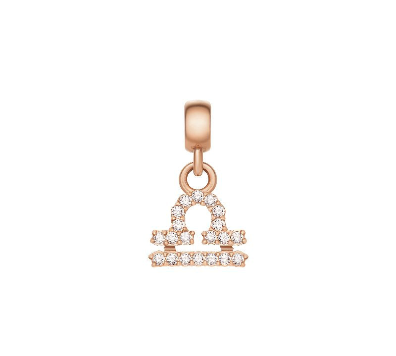 Daniel Wellington Crystal Libra Charm Rose Gold