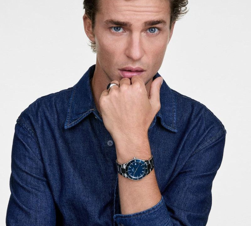 Daniel Wellington Iconic Paradigma Link Blue Enamel