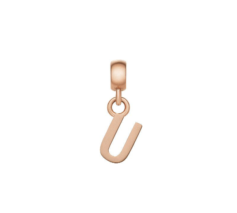 Daniel Wellington Letter U Charm Rose Gold