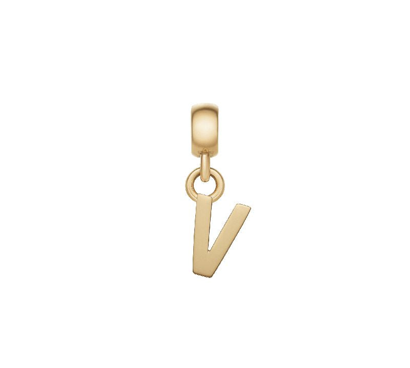 Daniel Wellington Letter V Charm Gold