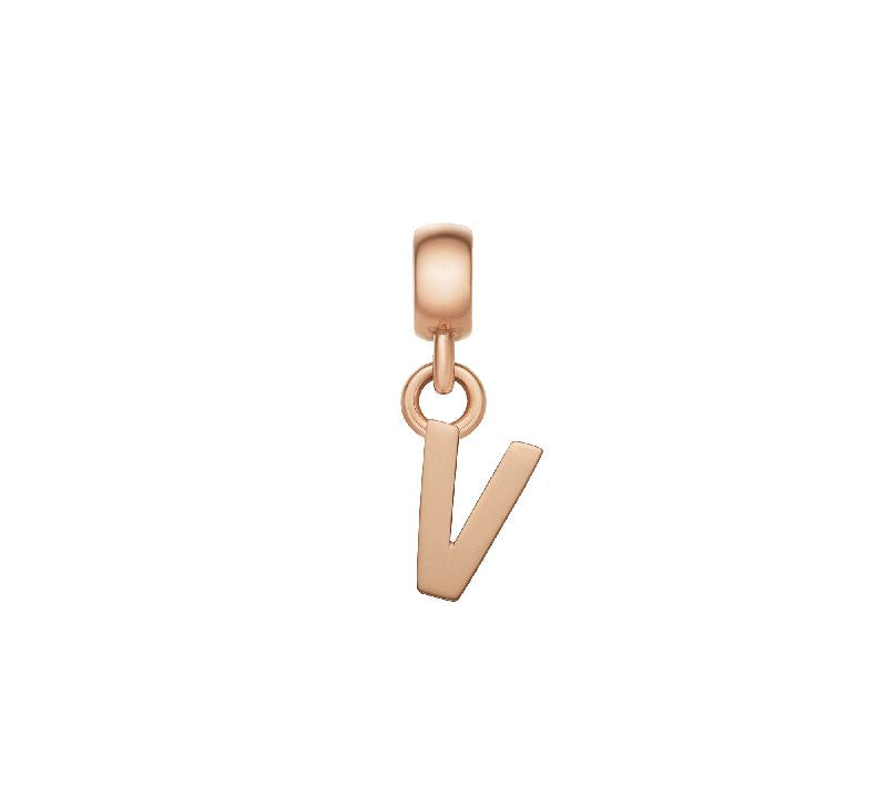 Daniel Wellington Letter V Charm Rose Gold