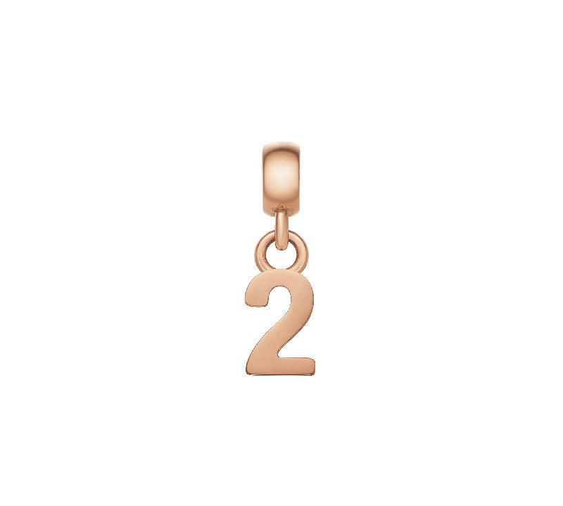 Daniel Wellington Number 2 Charm Rose Gold