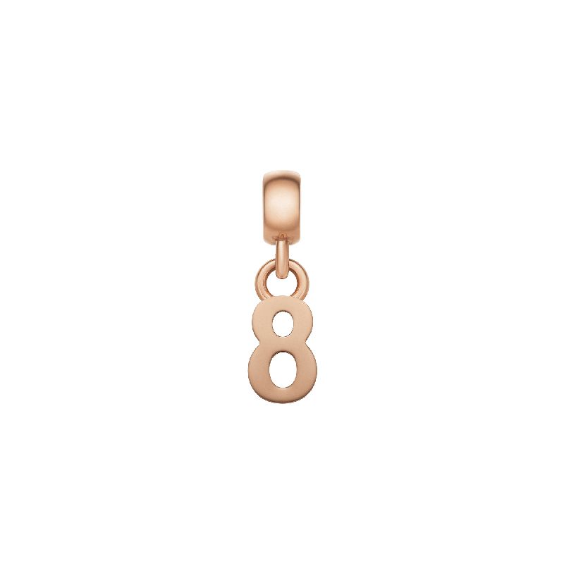 Daniel Wellington Number 8 Charm Rose Gold