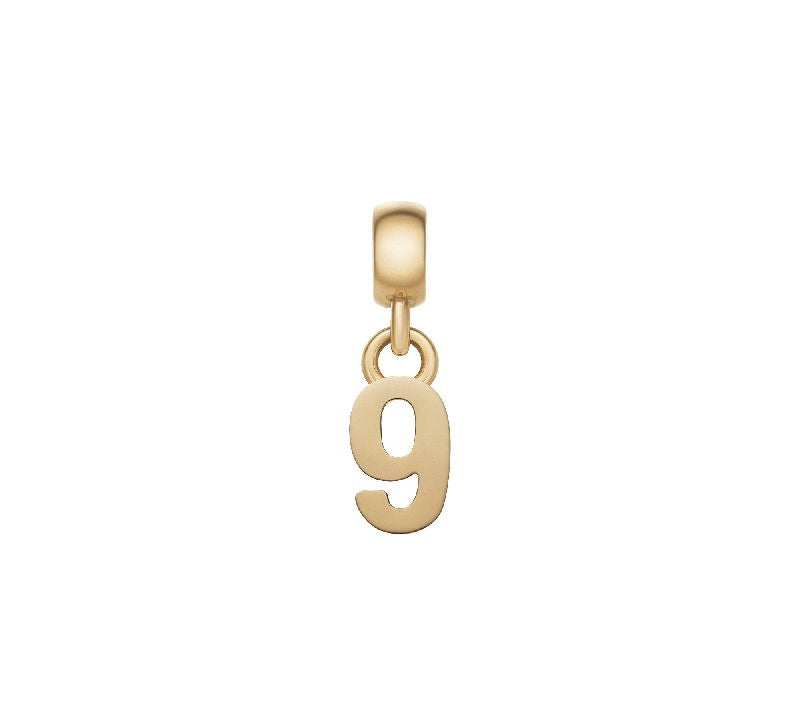 Daniel Wellington Number 9 Charm Gold