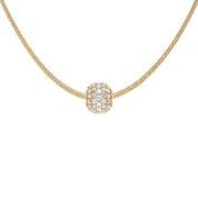 Daniel Wellington PavÃ© Orb White Crystal Charm Gold