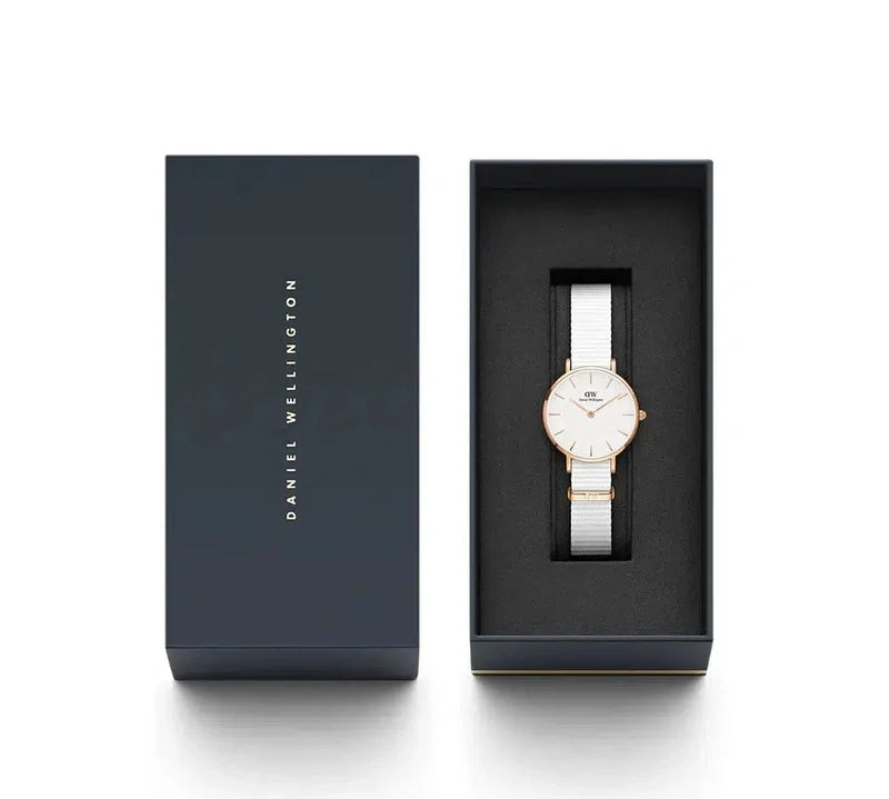 Daniel Wellington Petite Dover Rose Gold Eggshell White 28mm Watch